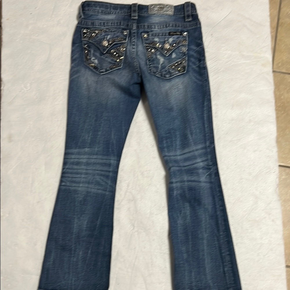 Miss Me Blue Embellished Women's Jeans 28x29 - Picture 6 of 8